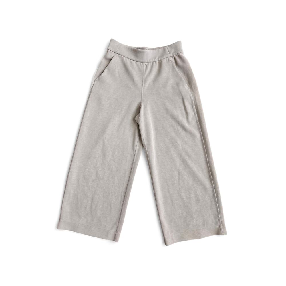 Lululemon Softstreme High Rise Wide Leg Crop Pants Heathered BeigeTaupe Size S